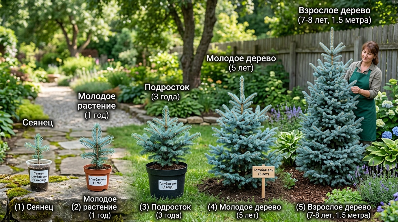 Как вырастить голубую ель из семян в домашних условиях